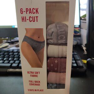 DEFECT Lucky Brand 6 Pack Hi Cut Full Coverage Brief ONLY 5 PAIR Sz S $65 11H229